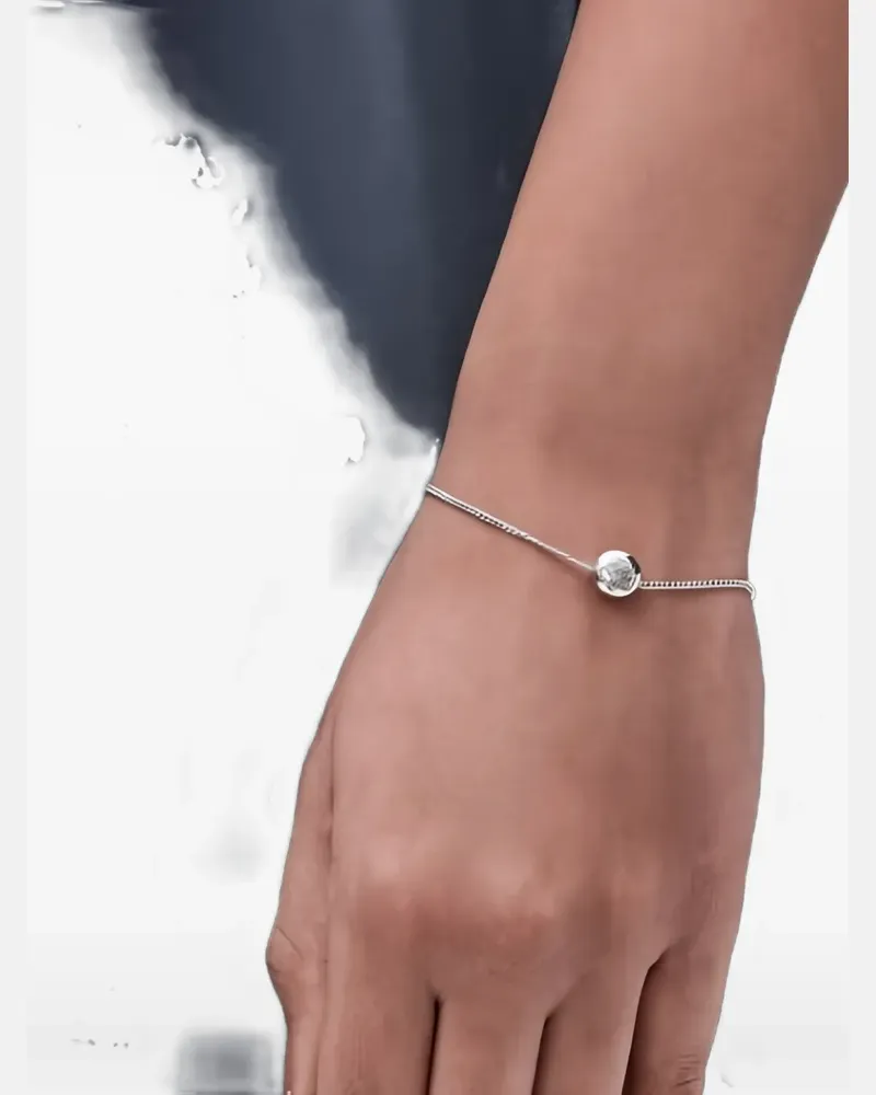 Loewe Pebble sterling silver bracelet - Silber Silber