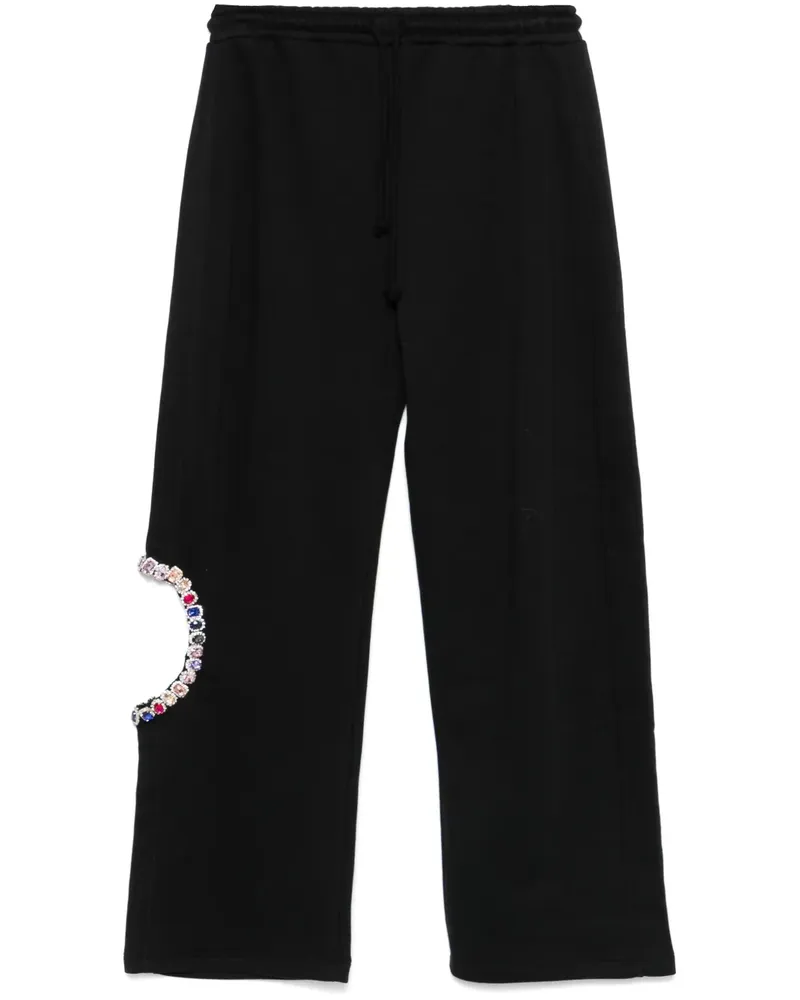 LOULOU Jogginghose mit Strass - Schwarz Schwarz