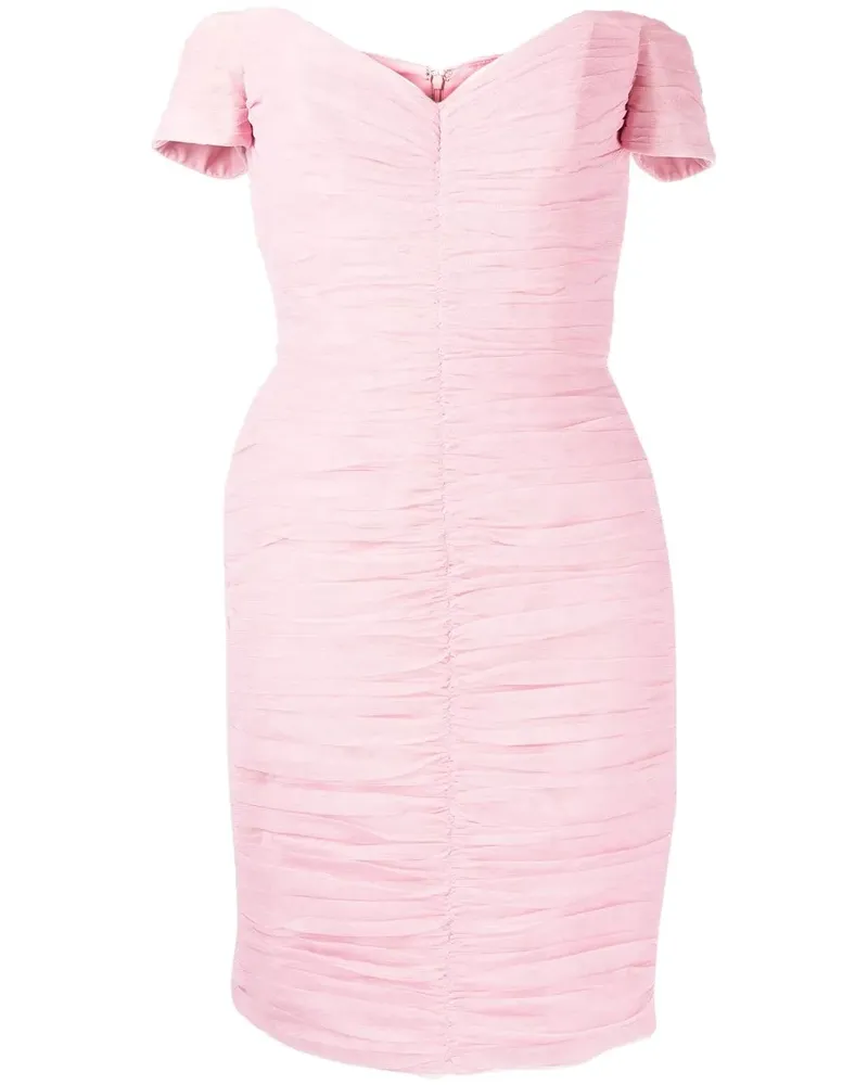 ANOUKI Schulterfreies Kleid - Rosa Rosa