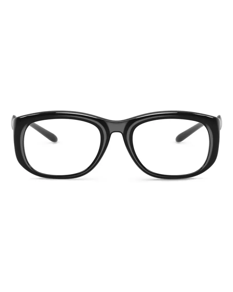 Diesel logo-plaque glasses - Schwarz Schwarz