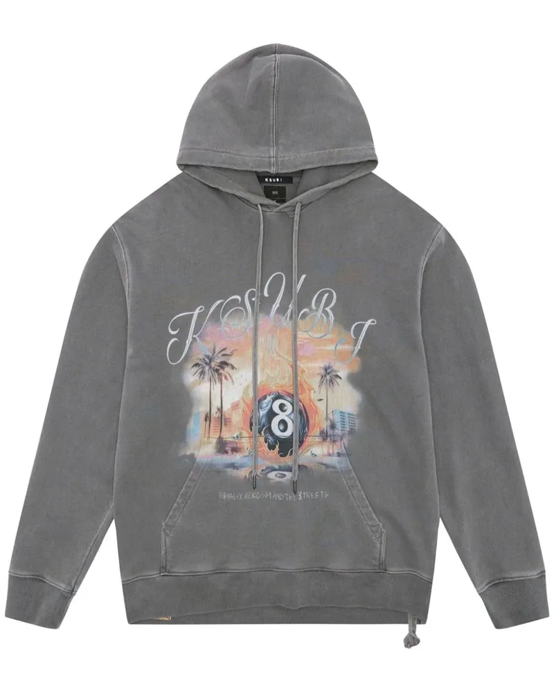 ksubi World Order Biggie Hoodie - Grau Grau