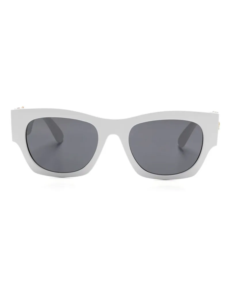Versace Sonnenbrille mit eckigem Gestell - Weiß Weiß
