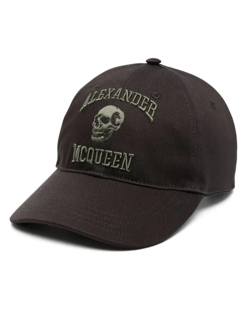 Alexander McQueen Baseballkappe mit Logo-Stickerei Schwarz