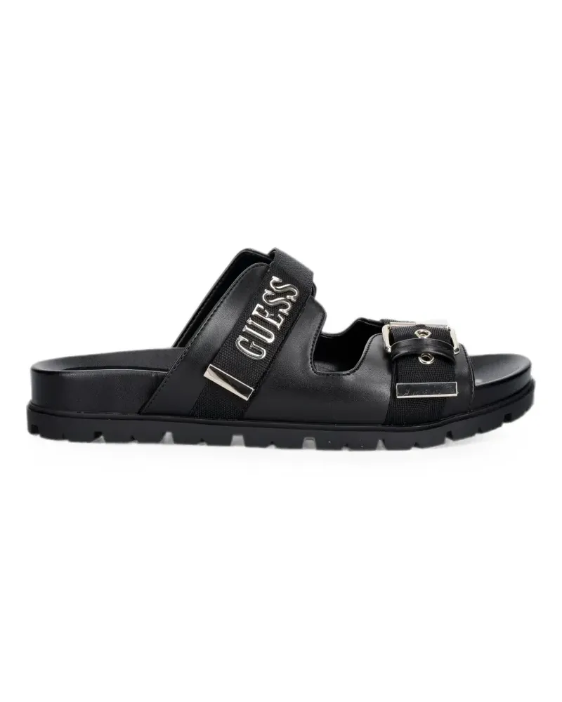 Guess buckle-fastening flat sandals - Schwarz Schwarz