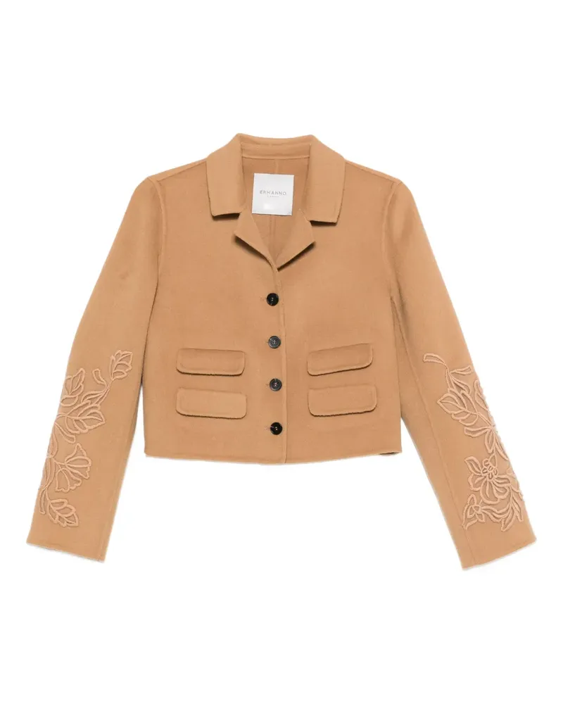 Ermanno Scervino Jacke mit Blumenstickerei - Nude Nude