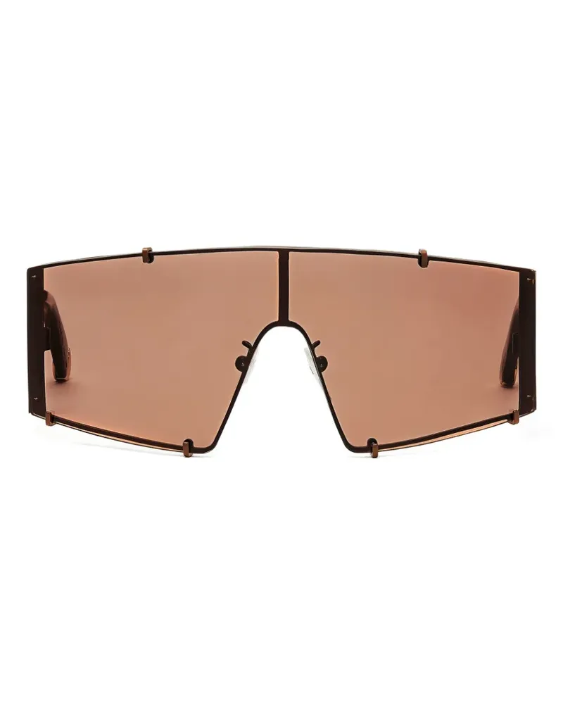 Stella McCartney Sonnenbrille mit geometrischem Gestell - Braun Braun
