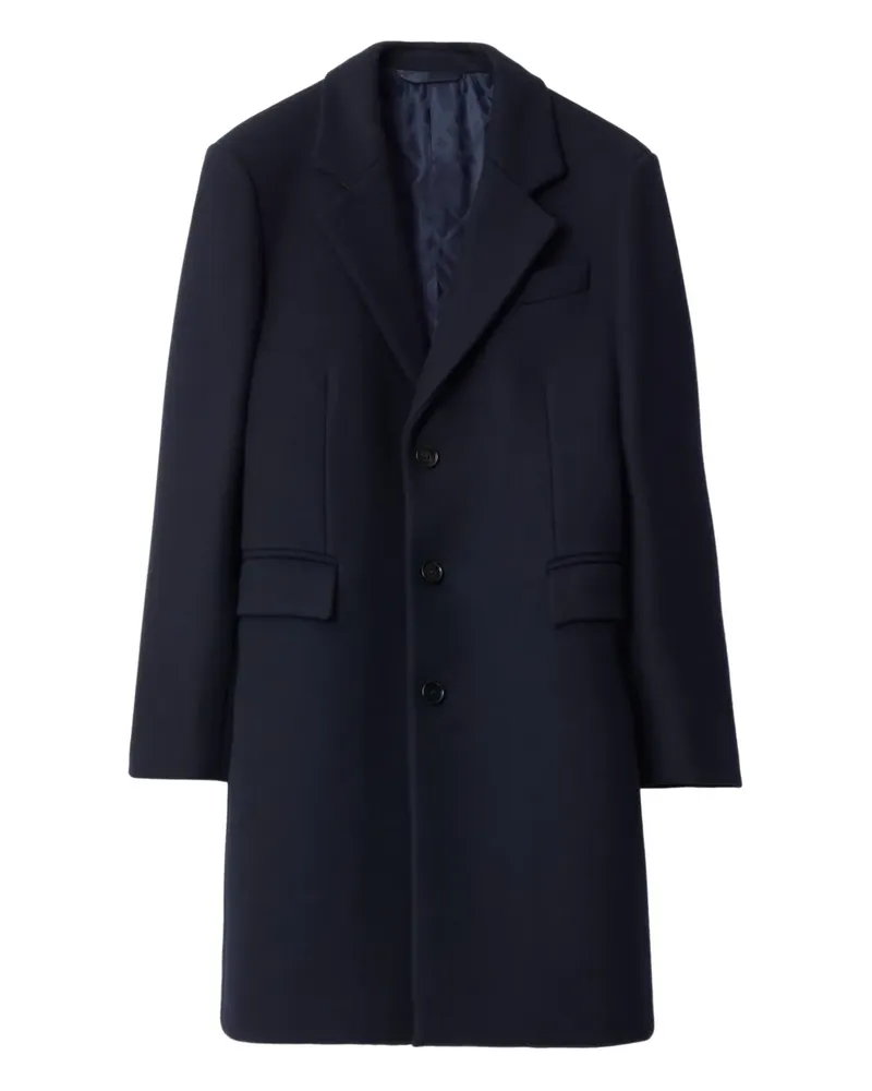 Burberry Klassischer Wollmantel - Blau Blau