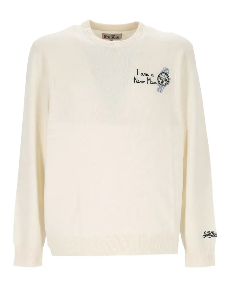 MC2 Saint Barth Pullover mit Stickerei - Nude Nude