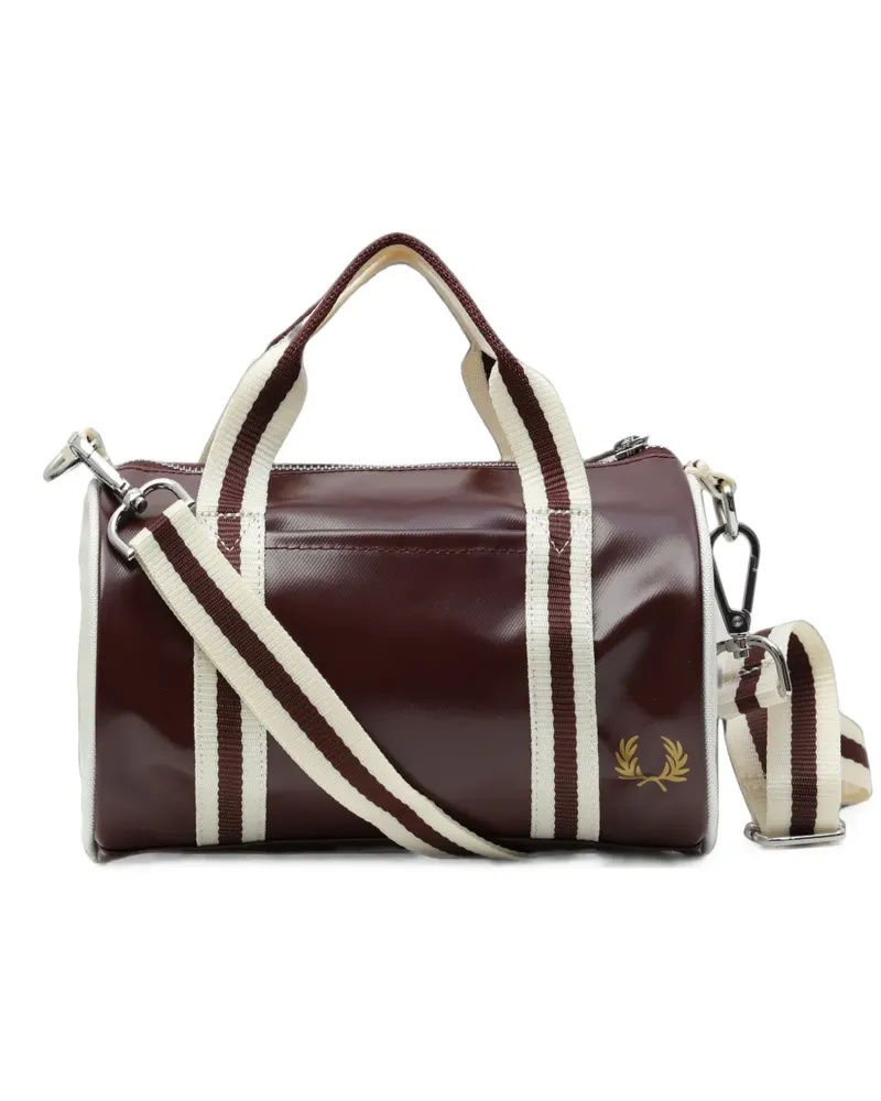 Fred Perry mini Classic logo-print barrel tote bag - Rot Rot