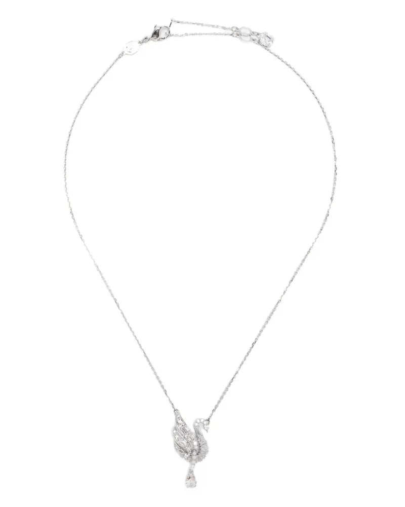 Swarovski Swan Halskette mit Kristallanhänger - Silber Silber