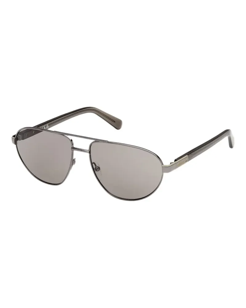 adidas double-bridge pilot-frame sunglasses - Grau Grau