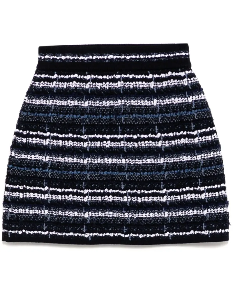 Thom Browne Minirock aus Tweed - Blau Blau