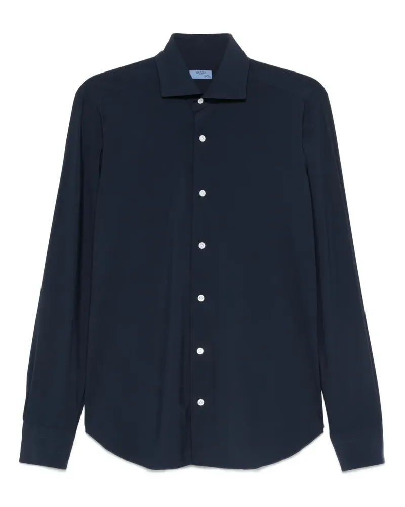 BARBA Langärmeliges Hemd - Blau Blau