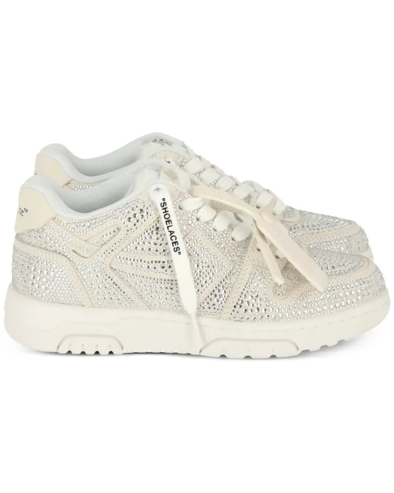 OFF-WHITE Out Of Office Strass sneakers - Weiß Weiß