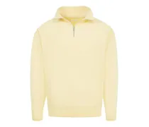 Suvin Sweatshirt mit kurzem Reißverschluss - Gelb