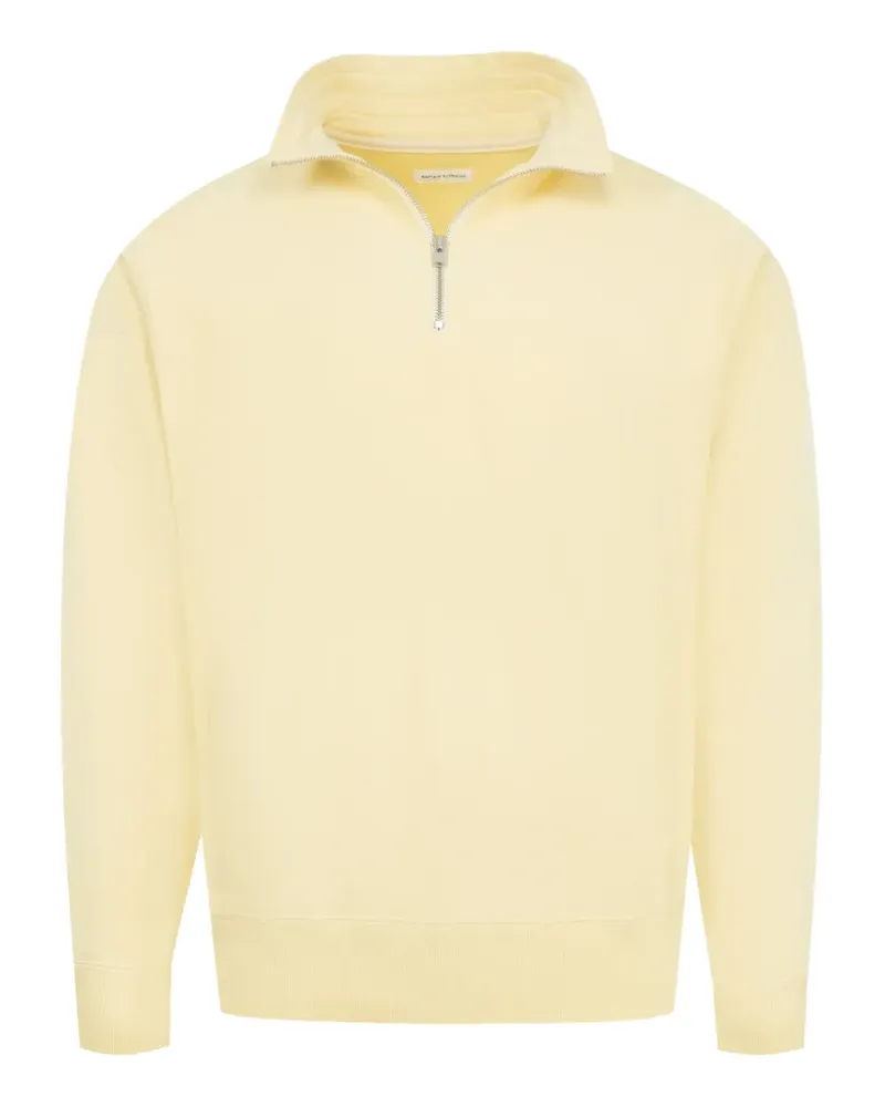 Kaptain Sunshine Suvin Sweatshirt mit kurzem Reißverschluss - Gelb Gelb