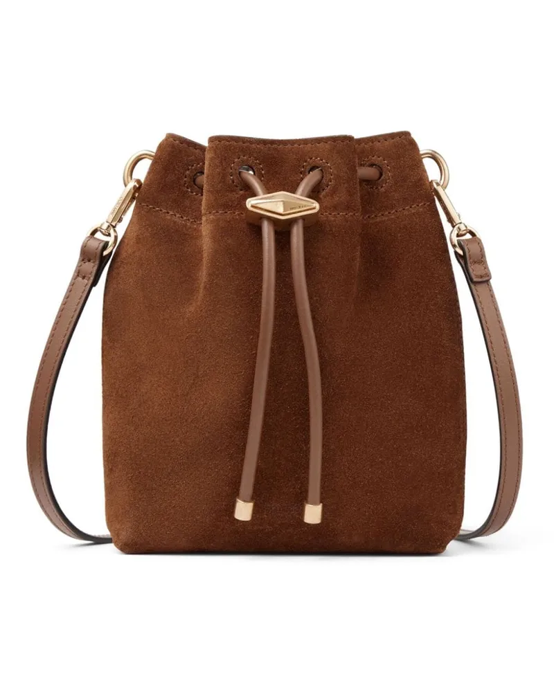 Jimmy Choo Mini Cinch Beuteltasche - Braun Braun
