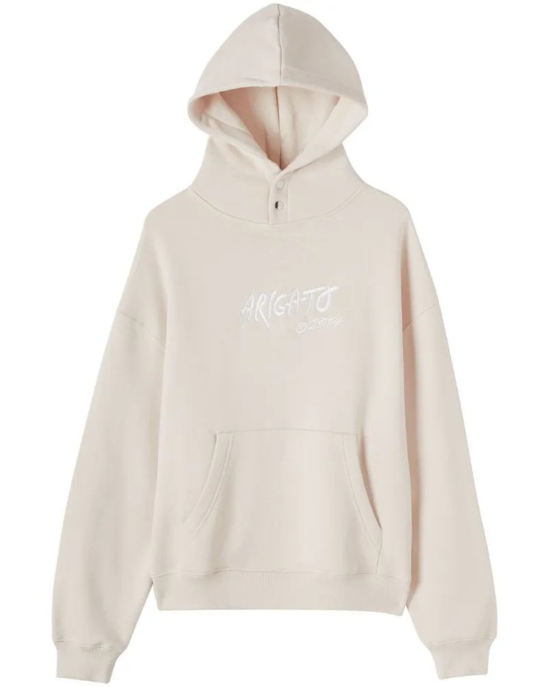 Axel Arigato Arigato Tag Hoodie aus Bio-Baumwolle Nude