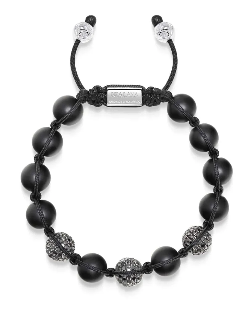 Nialaya Armband mit Perlen - Schwarz Schwarz