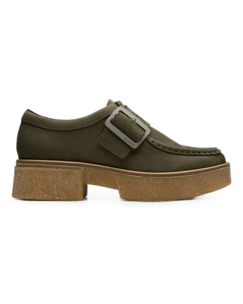 Clarks Linoso Monk nubuck loafers - Grün Grün