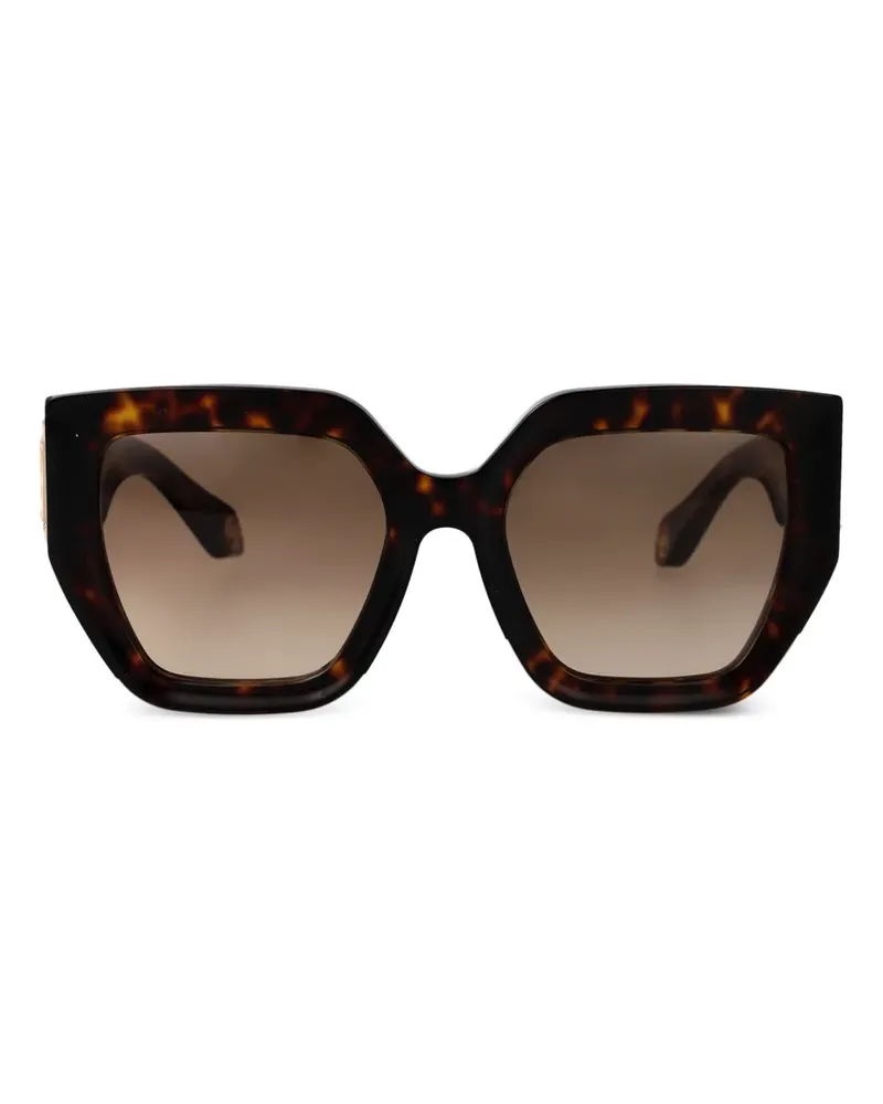 Roberto Cavalli Sonnenbrille mit Oversized-Gestell - Braun Braun