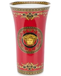 Versace Vase mit Medusa Rot