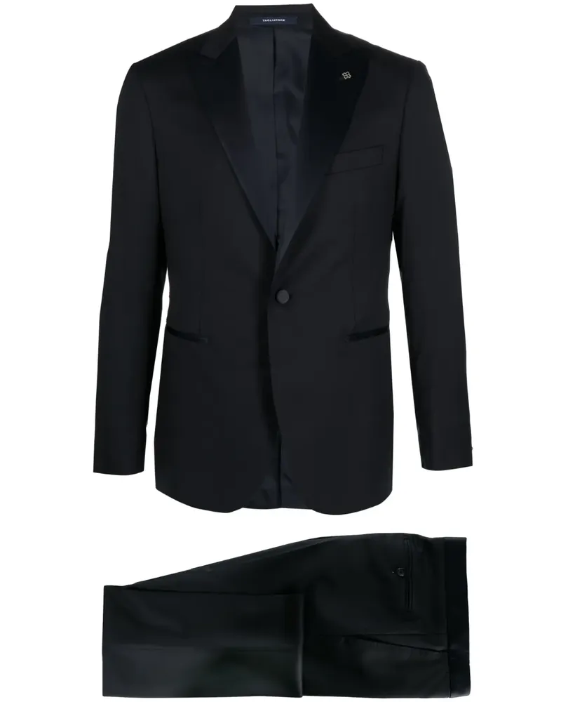 Tagliatore Einreihiger Smoking - Blau Blau