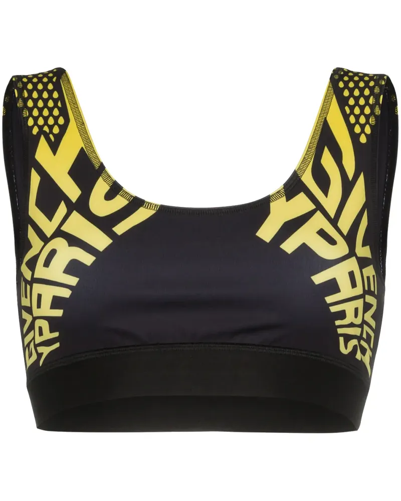 Givenchy Sport-BH mit Logo-Print - Schwarz Schwarz