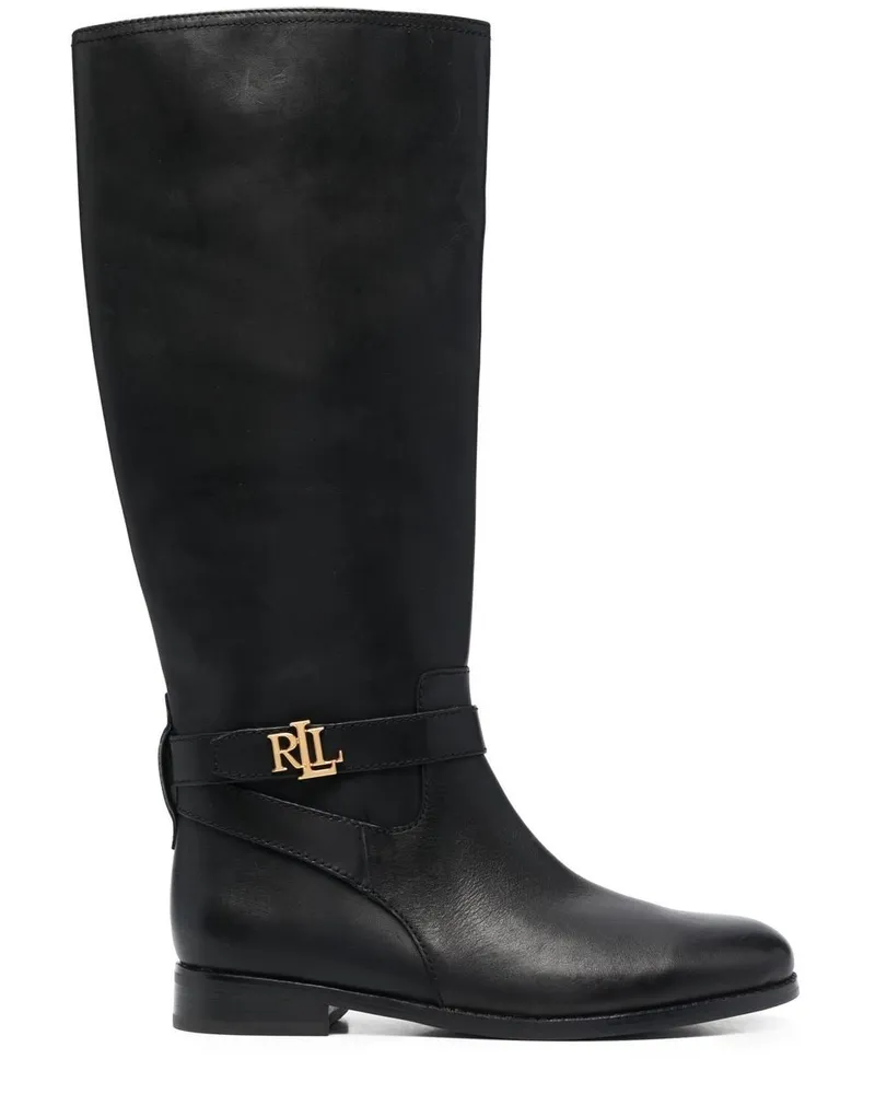 Ralph Lauren Brittaney Stiefel - Schwarz Schwarz