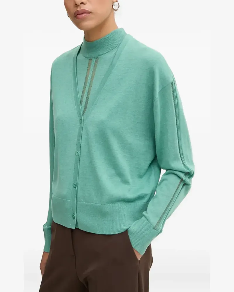 IRO Cardigan mit V-Ausschnitt - Grün Grün