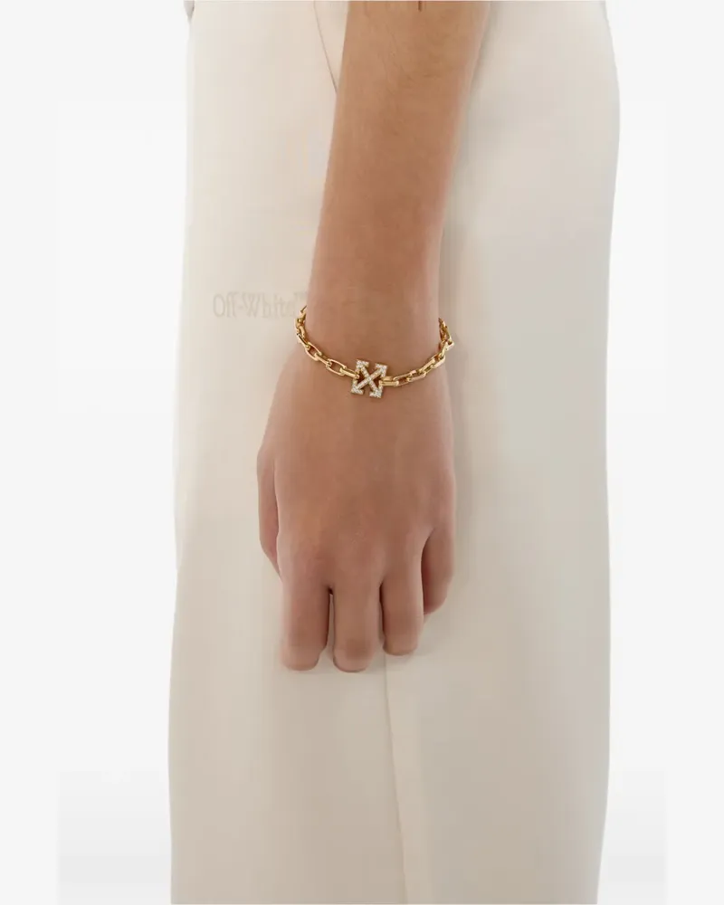 OFF-WHITE Arrow Kettenarmband mit Diamanten - Gold Gold