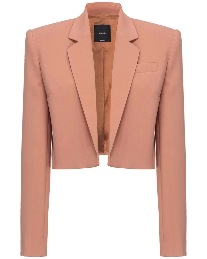 Pinko Einreihiger Cropped-Blazer Rosa