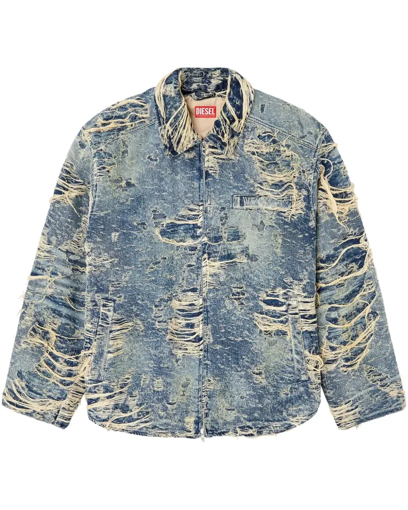 Diesel D-IVAR-FSG1 Jeansjacke - Blau Blau