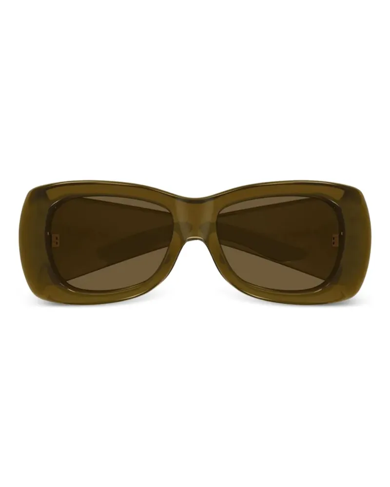Saint Laurent SL 901 Howl rectangle-frame sunglasses - Braun Braun