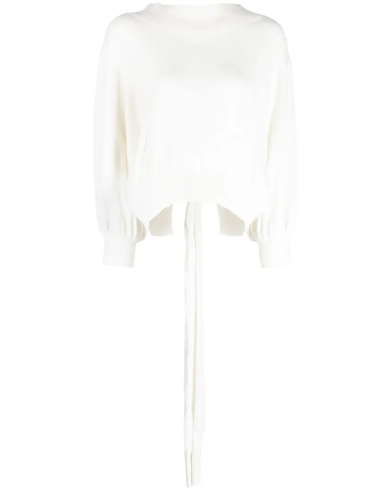 palmer//harding Schulterfreier Pullover - Weiß Weiß