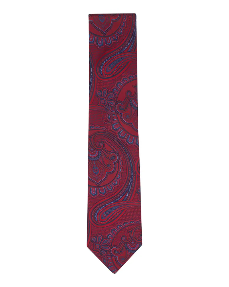 Canali Krawatte mit Paisleymuster - Rot Rot