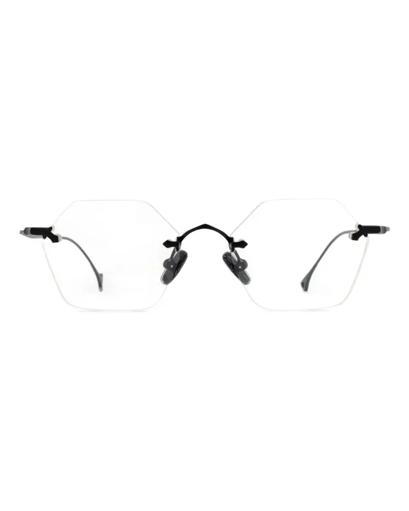 Eyepetizer Brille mit geometrischem Gestell - Schwarz Schwarz