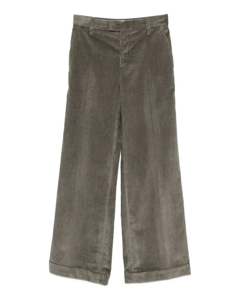 Brunello Cucinelli Cordhose mit weitem Bein - Grün Grün