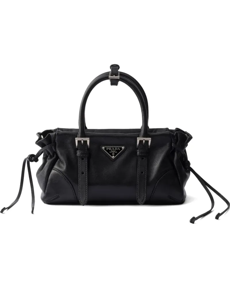 Prada Bonnie small leather bag - Schwarz Schwarz