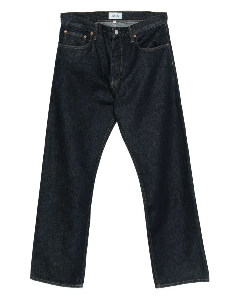 AGOLDE Straight-Leg-Jeans mit Taschen - Blau Blau