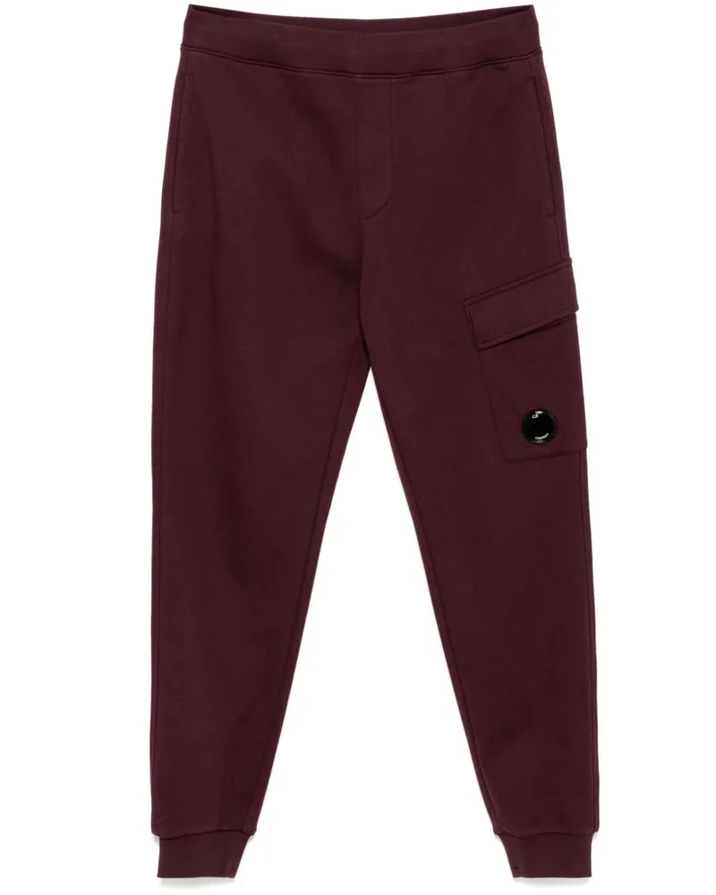 C.P. Company Jogginghose mit Logo-Patch - Violett Violett