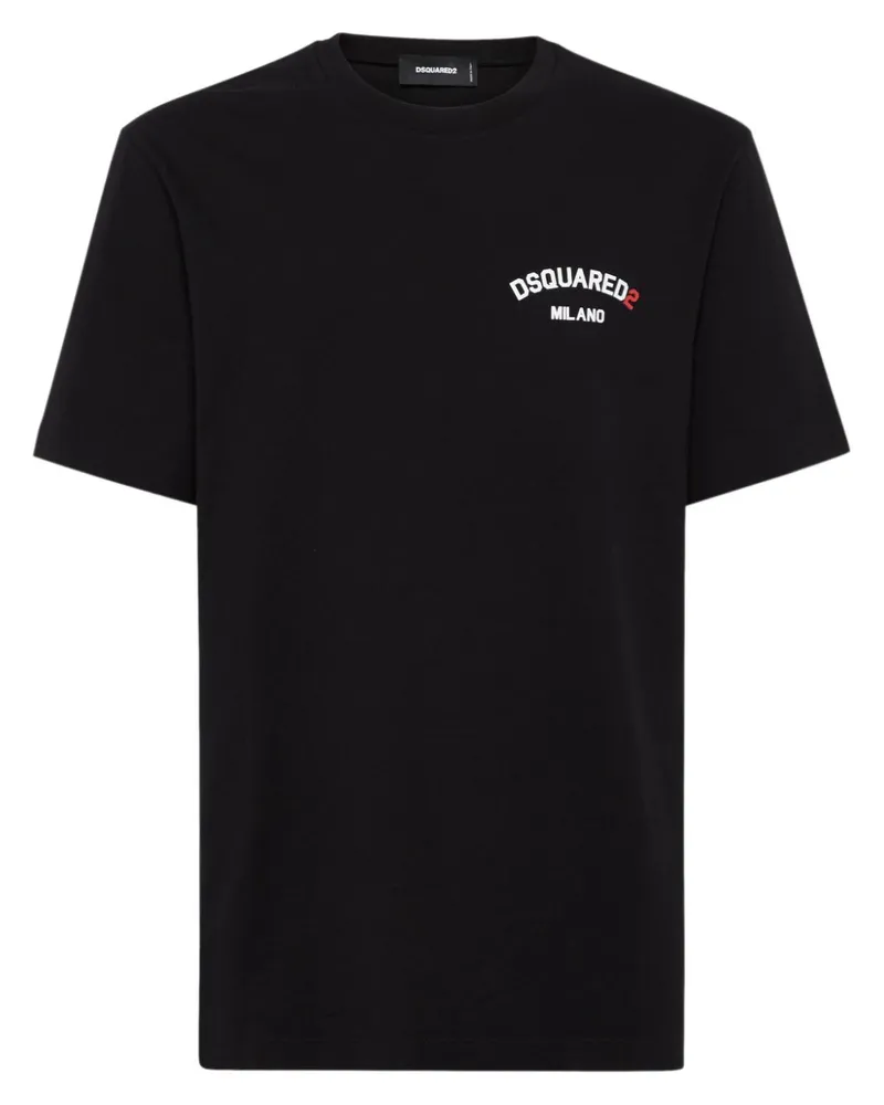 Dsquared2 T-Shirt mit Logo-Print - Schwarz Schwarz