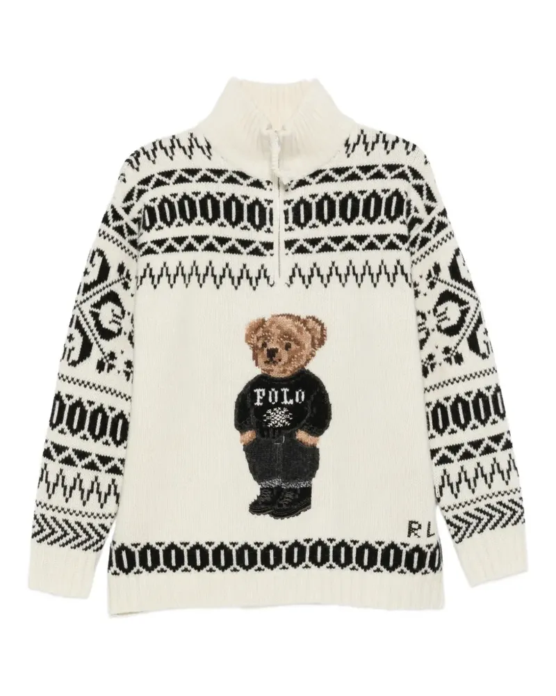 Ralph Lauren Polo Bear intarsia-knit sweater - Nude Nude