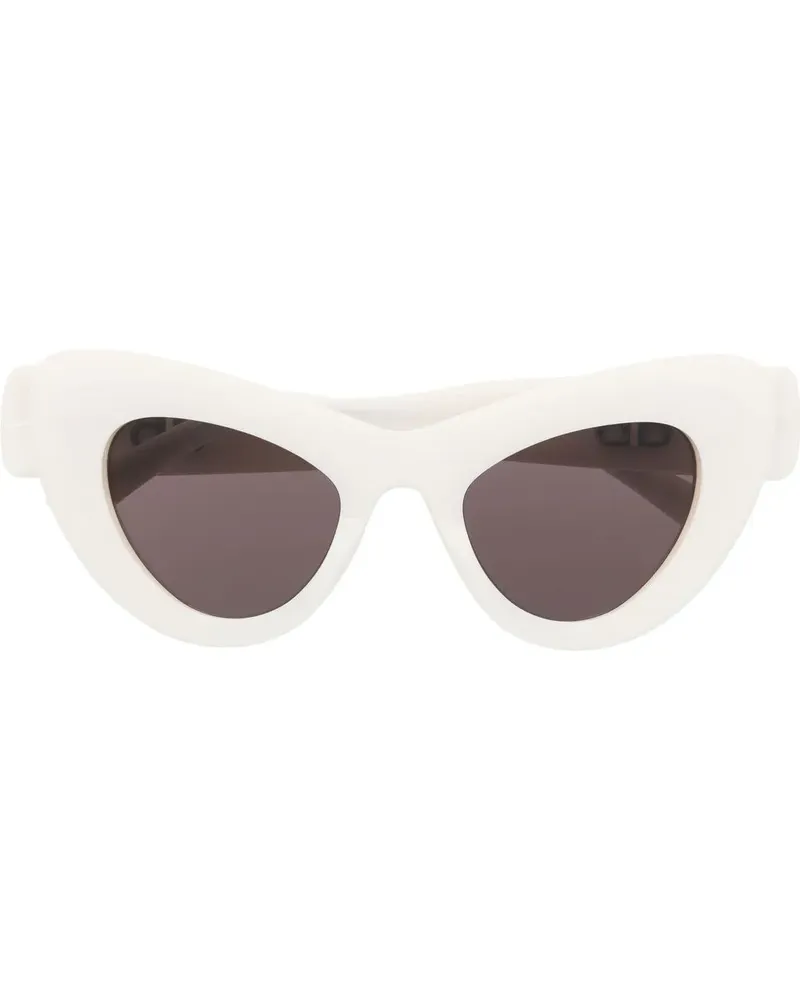 Balenciaga Cat-Eye-Sonnenbrille - Weiß Weiß