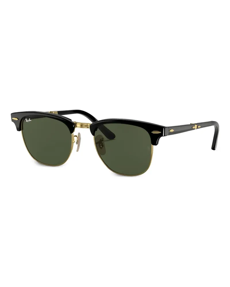 Ray Ban Sonnenbrille mit rundem Gestell - Schwarz Schwarz