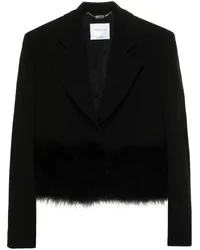 Blumarine Blazer mit Federn Schwarz