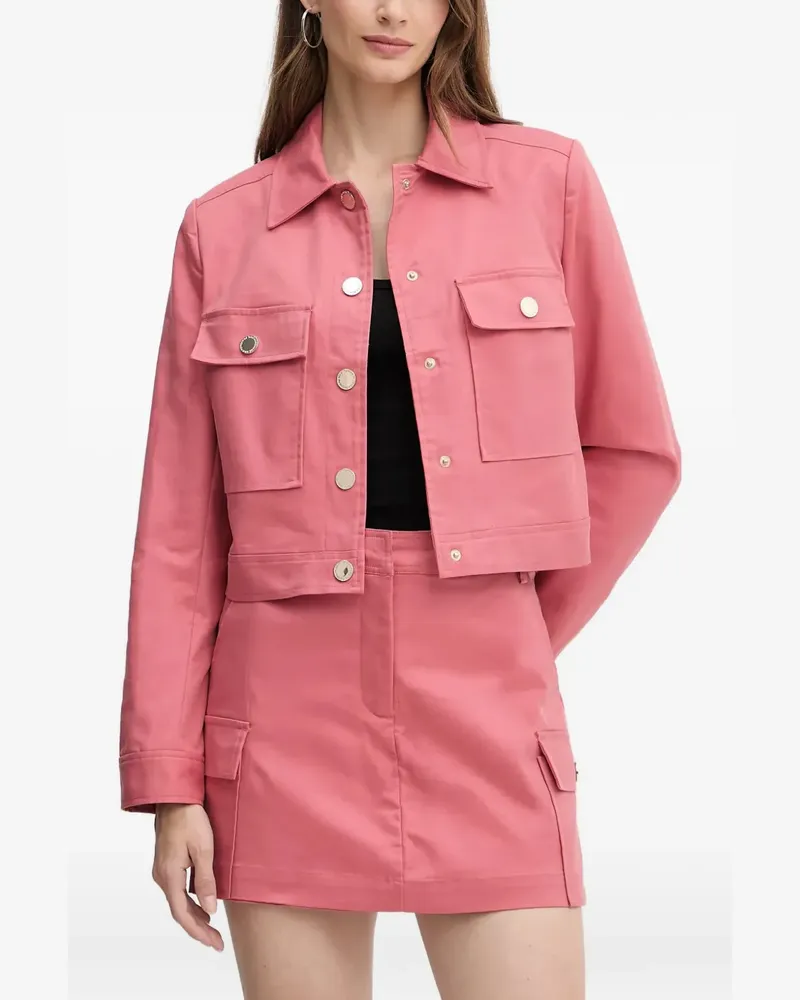 Morgan Jacke mit aufgesetzten Taschen - Rosa Rosa