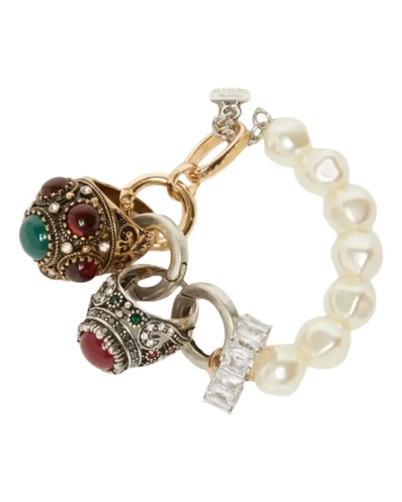 Max Mara HAWAY Armband mit Anhänger - Weiß Weiß