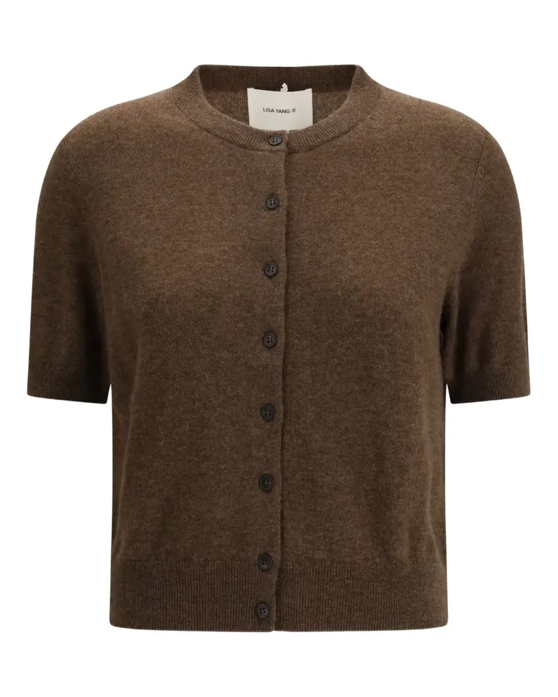 Lisa Yang Geknöpfter Marene Cardigan - Braun Braun
