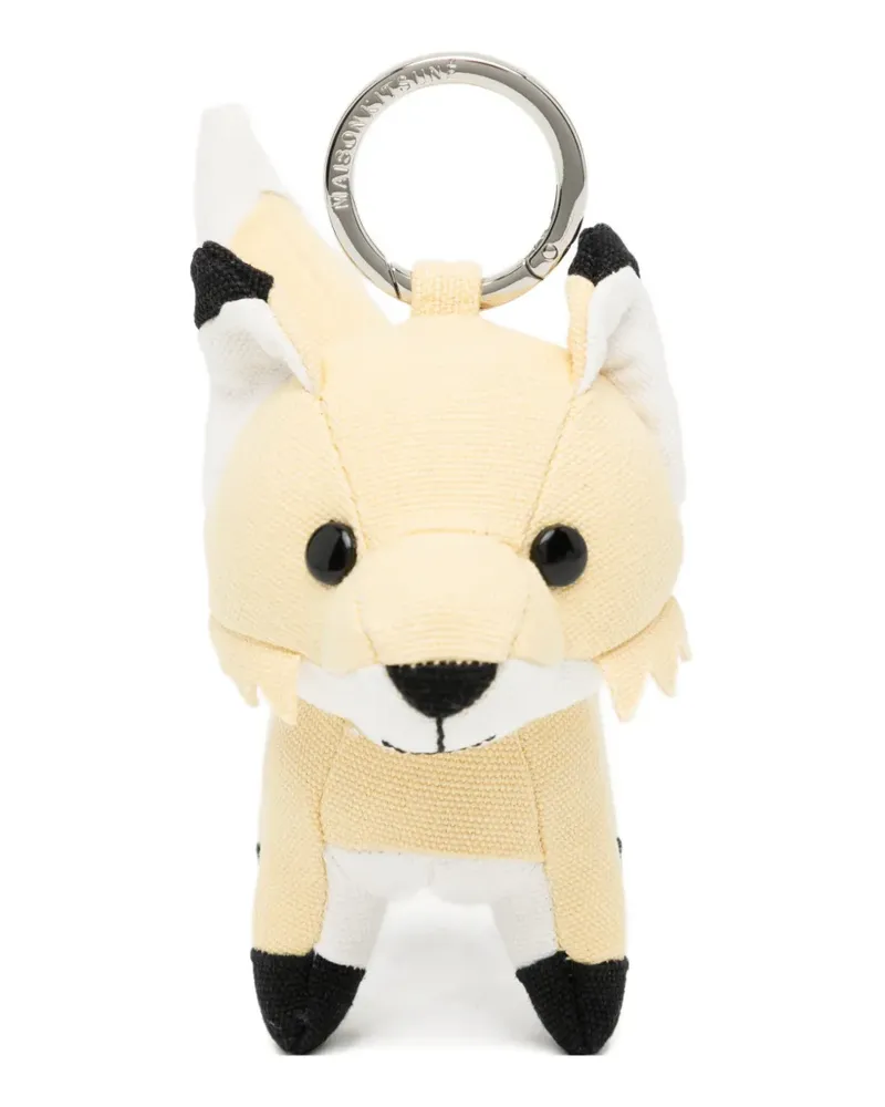 Kitsuné Taschenanhänger mit Fuchs - Gelb Gelb